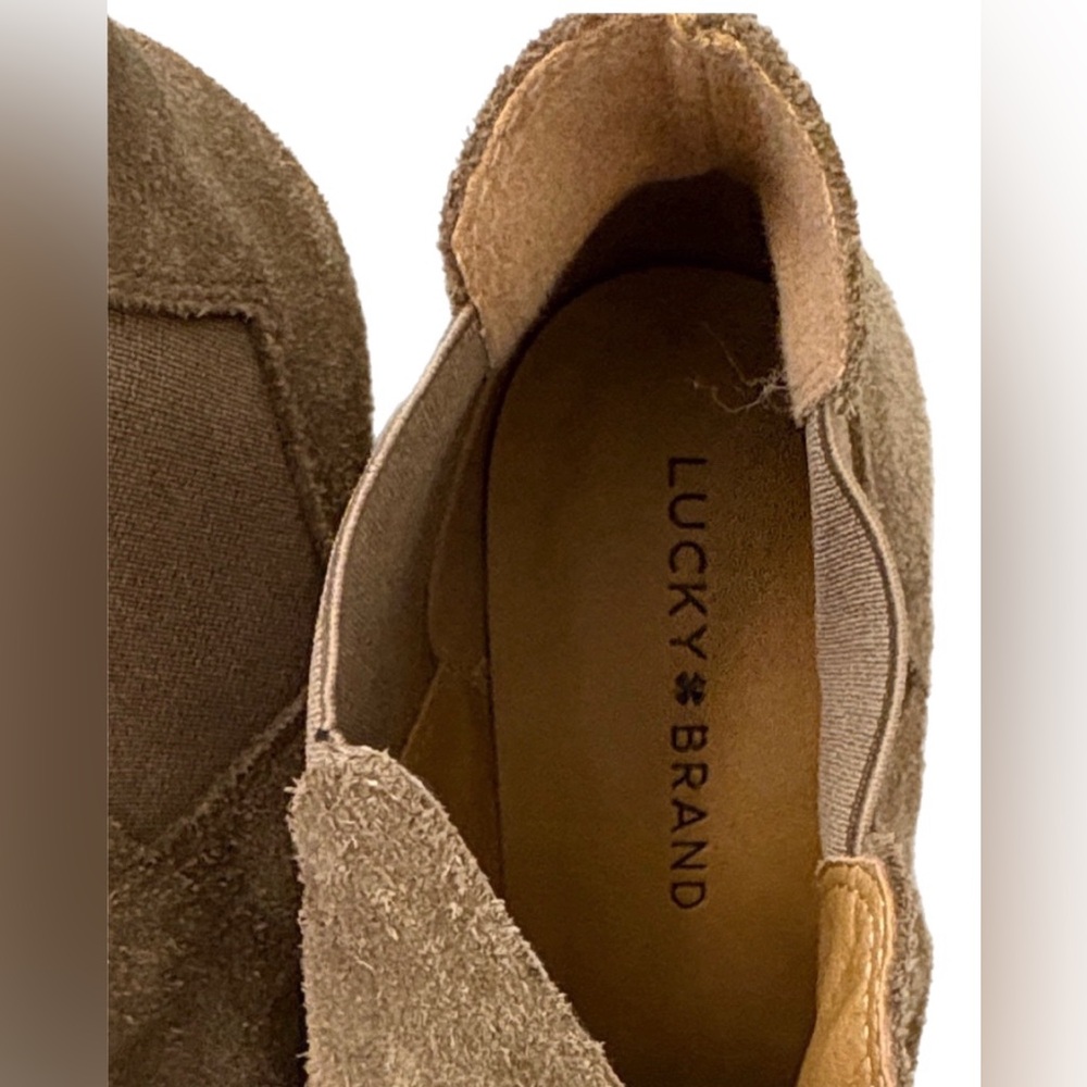Lucky Brand Suede Ankle Booties - Brown - Picture 4 of 5